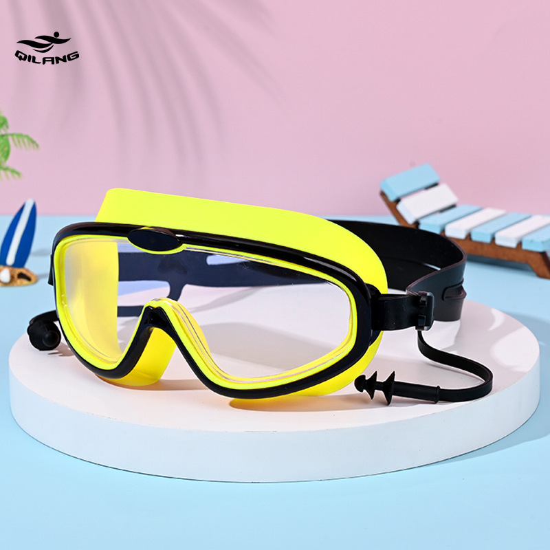Gafas de Natación con Marco Grande para Niños de Silicona y PC Impermeable Antivaho para Natación y Buceo Infantil image 16