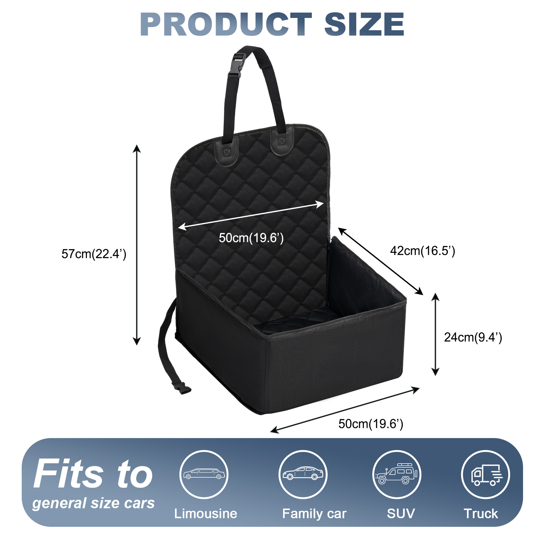 Impermeable para mascotas estera del coche cuatro estaciones universal mascota estera del coche sólido asiento trasero tronco coche control central nido