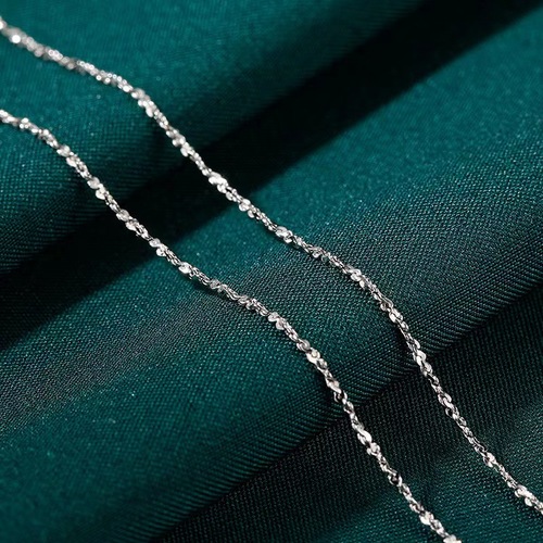 s999 sterling silver necklace women's clavicle chain pure silver chain without pendant snake bone new single chain one piece wholesale