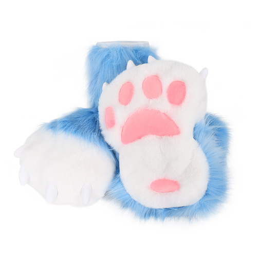 A drop-shipping fursuit, hand-made meat pads, plush animal paw socks, comic show role-play clothing accessories