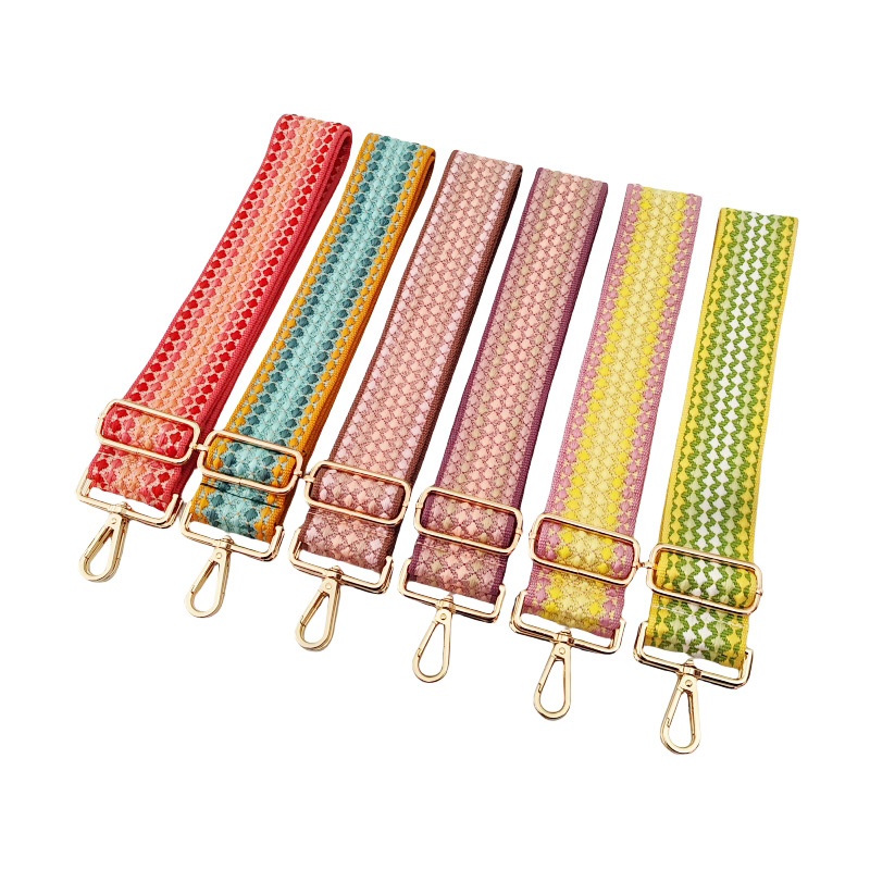 Polyester Cotton Geometric Bag Strap display picture 1