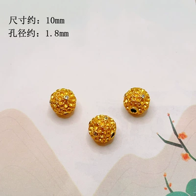 bow with diamond-studded flower ball, Zərgərlik ara hissələri - 10mm-flower-ball
