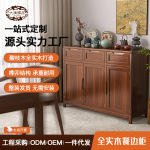 酸枝木全实木餐边柜客厅靠墙储物柜置物橱柜简约现代落地茶水柜