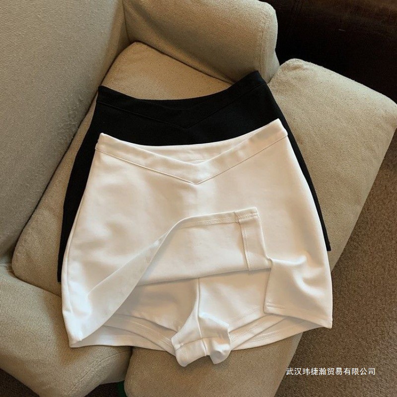 2025 Spring and Summer New Design Niche High-Waisted Hip-Hugging Slimming Hot Girl Pants Skirt Slit A-Line Skirt for Women