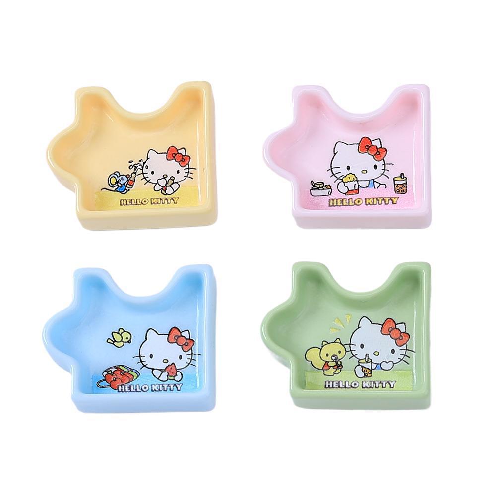 Kit de materiales DIY con diseño de gato y rompecabezas - Incluye plato, pegamento de crema, pinzas y accesorios de resina - Para manualidades