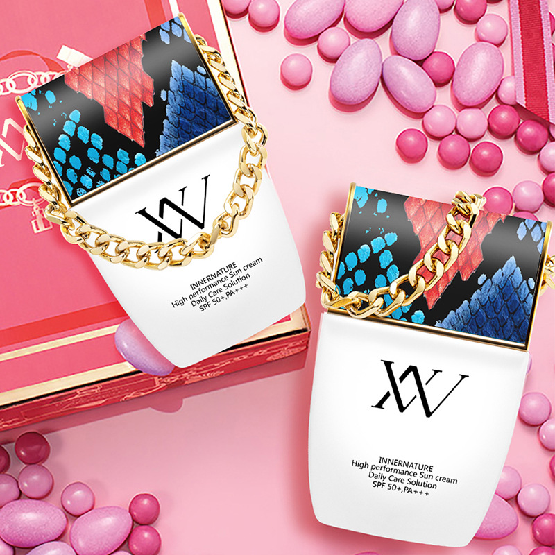 壹般貿易 VN鉑金包防曬霜spf50+女面部隔離二合壹防紫外線學生