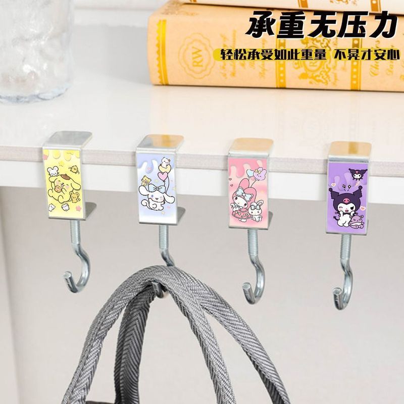 新款【三丽鸥】学生书包挂钩超强承重可拆卸办公桌课桌边挂包神器|undefined