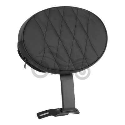 Motorcycle cushion: Driver Backrest Rider Middle - large-black-rod