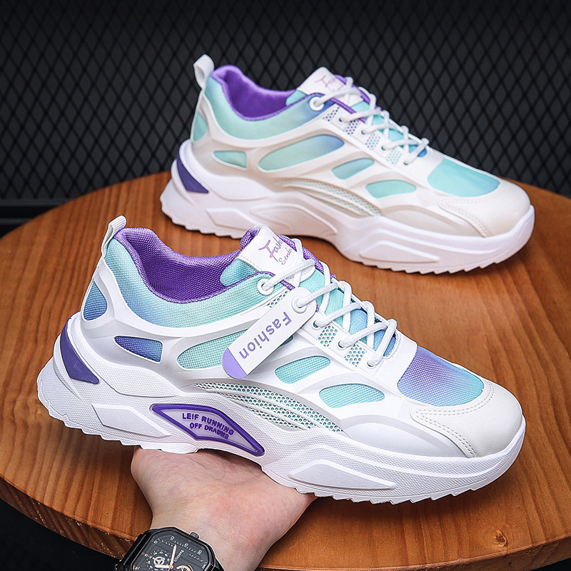Dad's Shoes Men's 2024 Spring and Summer Breathable Soft-Soled Running Shoes Popular Popular Student Sports Shoes Casual Shoes Men's Shoes