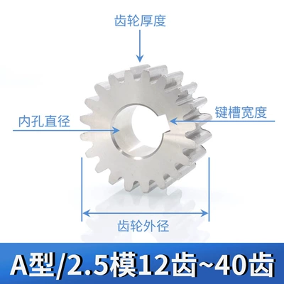 Diferensial dişli dəstləri 1.5 module 12-40 teeth
