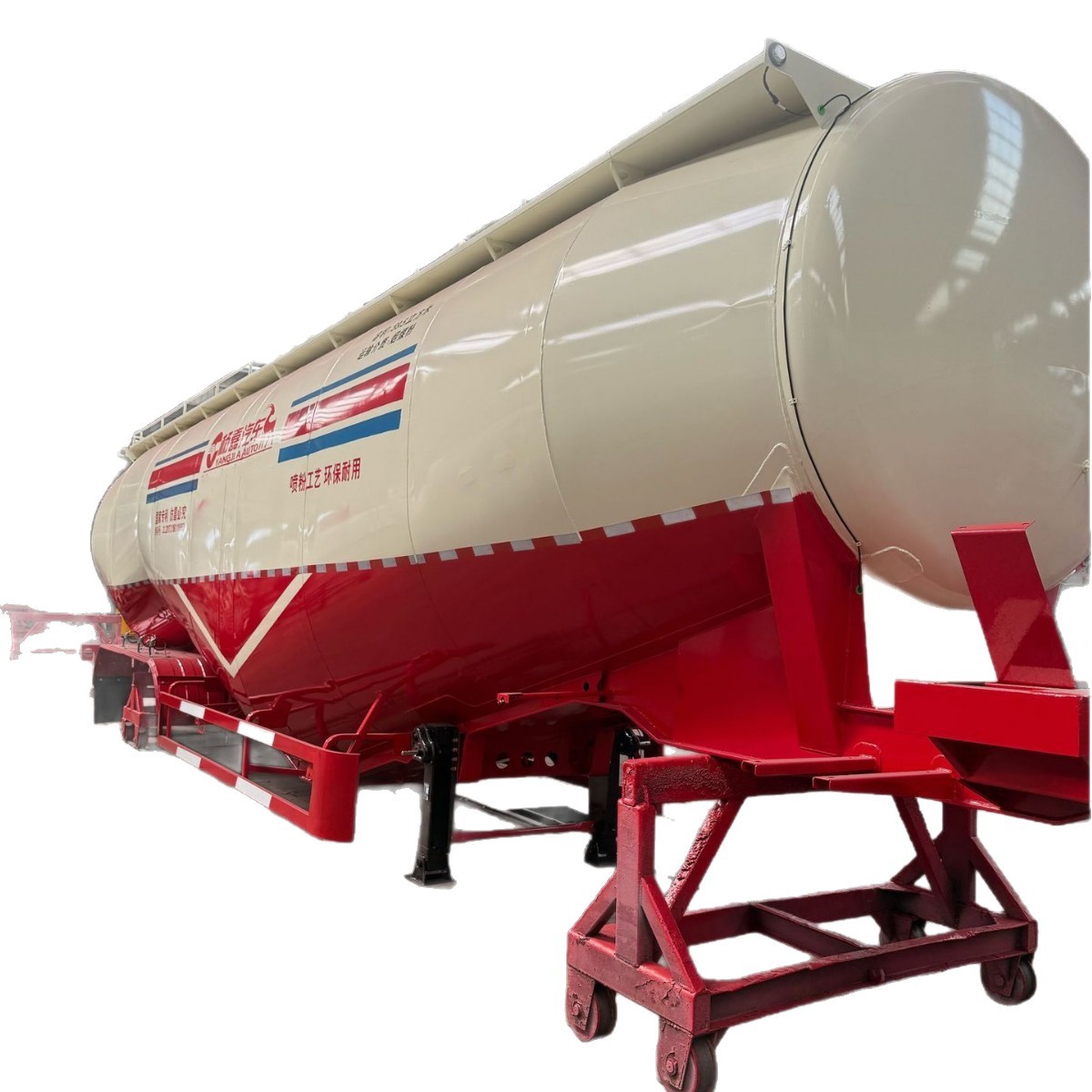 Cross-Border 50-Cubic Meter Bulk Cement Tank Truck, 40-Ton Powder and Granular Material Transport Tank Truck, Fly Ash Tank Truck