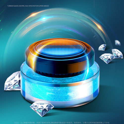 Yiju car solar aromatherapy 45ml large-capacity automatic diffuser instrument center console light-sensing rotating perfume