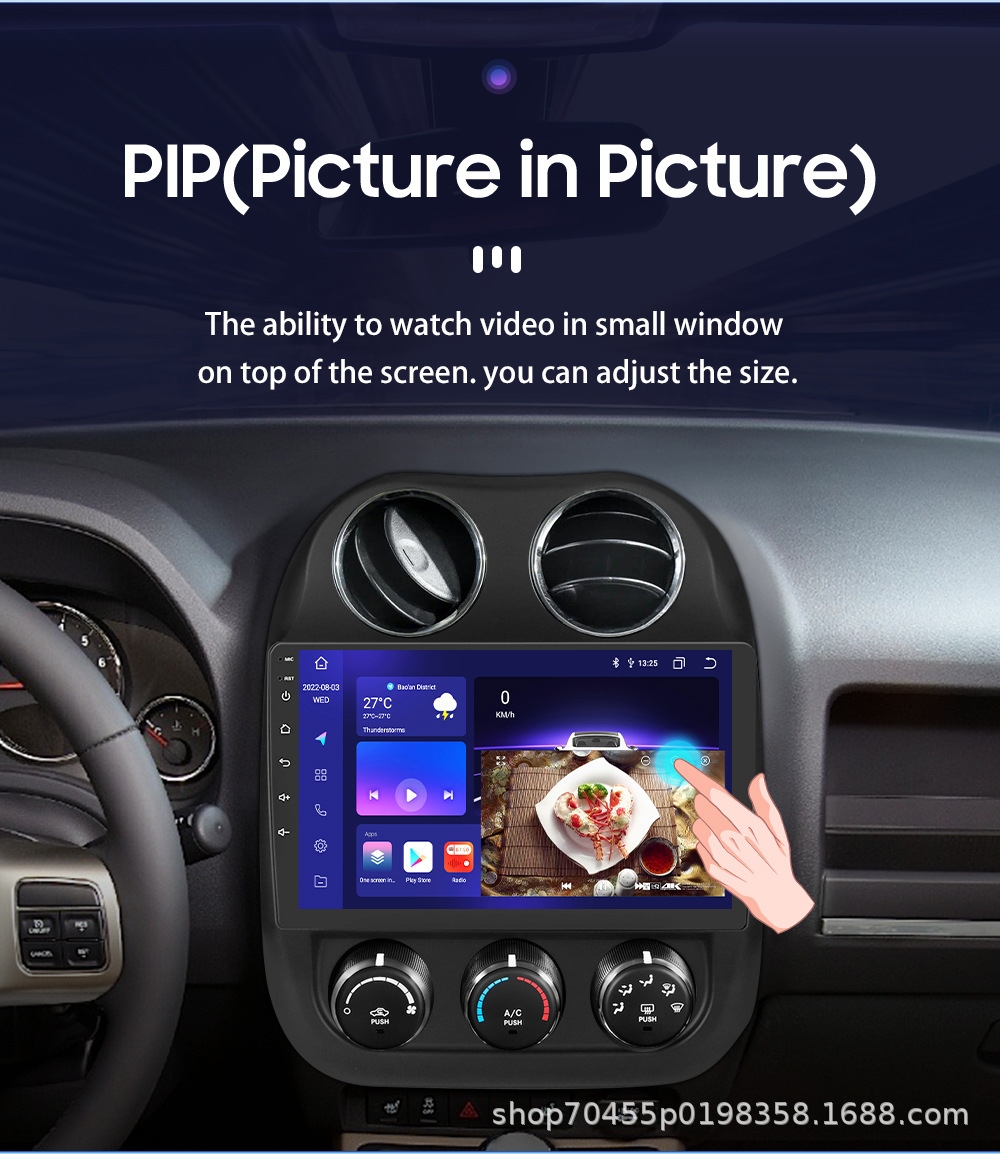 For Jeep Guide 09-16 car navigation wireless Carplay Android car navigation all-in-one