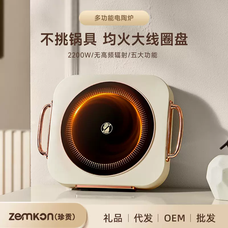 德国品牌Zemkon电陶炉家用小型迷你电茶炉围炉煮茶厂家批发电磁炉