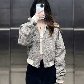Y2026春秋新款小香风外套女设计感小众初春气质显瘦短款正肩夹