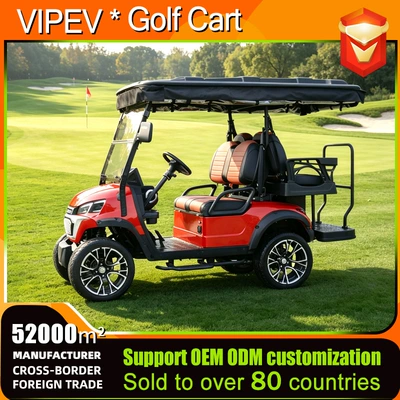 Electric golf sightseeing car for scenic areas, resort shuttle, hotel reception and tour vehicle, all-terrain golf cart