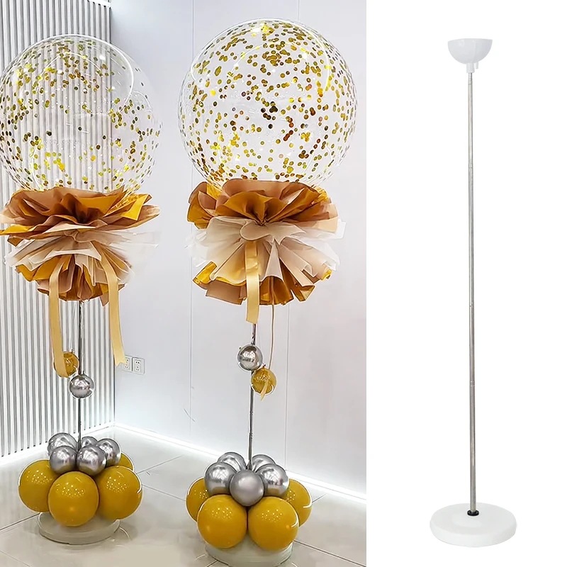 Amazon 2m balón poste soporte de cumpleaños fiesta de boda balón telescópico guía conjunto de soporte de balón