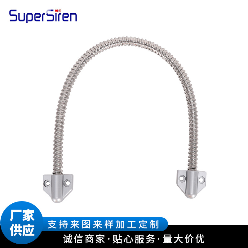 三角头表面银色过线器 不锈钢外露式过线管 门禁过线器