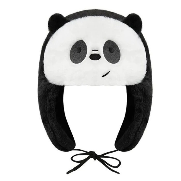 Inventario transfronterizo otoño y invierno nuevo gorro de dibujos animados engrosado para hombres y mujeres lindos gorro de protección de oídos caliente gorro de pelusa fría gorra