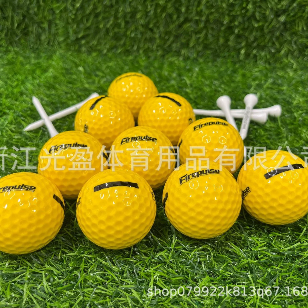 Golf single layer ball yellow single layer practice ball super durable white golf ball for driving range