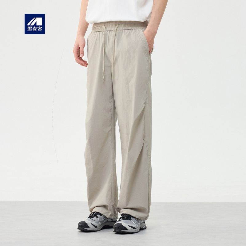 Momaik City Sports Elastic Waist Casual Pants for Men 2026 Summer New Straight Loose Men's Pants 91653 Momaik City Sports Elastic Waist Casual Pants for Men 2026 Summer New Straight Loose Men's Pants 91653