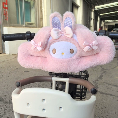 Cartoon Cute Electric Car Anti-Collision Pillow Child Seat Headrest Cushion Baby Battery Car Headrest (Elektromobil üçün bamper qoruyucu yastıqlar) - purple-ear-merlot-anti-collision-pillow-42-23cm