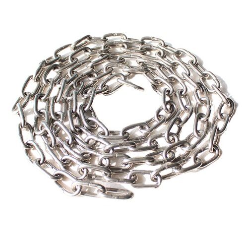 Manufacturer 304 stainless steel chain long ring hanging chain lifting chain guardrail anti-theft chain clothes drying chain 1.2-16mm thick