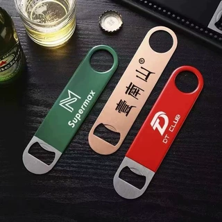 纯不锈钢啤酒开瓶器 饭店酒店宾馆专业专用 免费电脑刻字刻logo