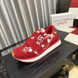 欧洲站新款男鞋潮牌真皮休闲鞋运动鞋轻奢低帮跑步鞋
