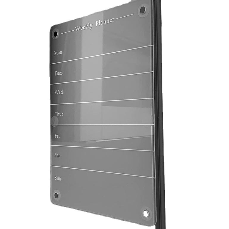 Fábrica en stock planificador de comidas semanal tablero de acrílico magnético refrigerador acrílico magnético tablero de mensajes de borrado en seco image 7