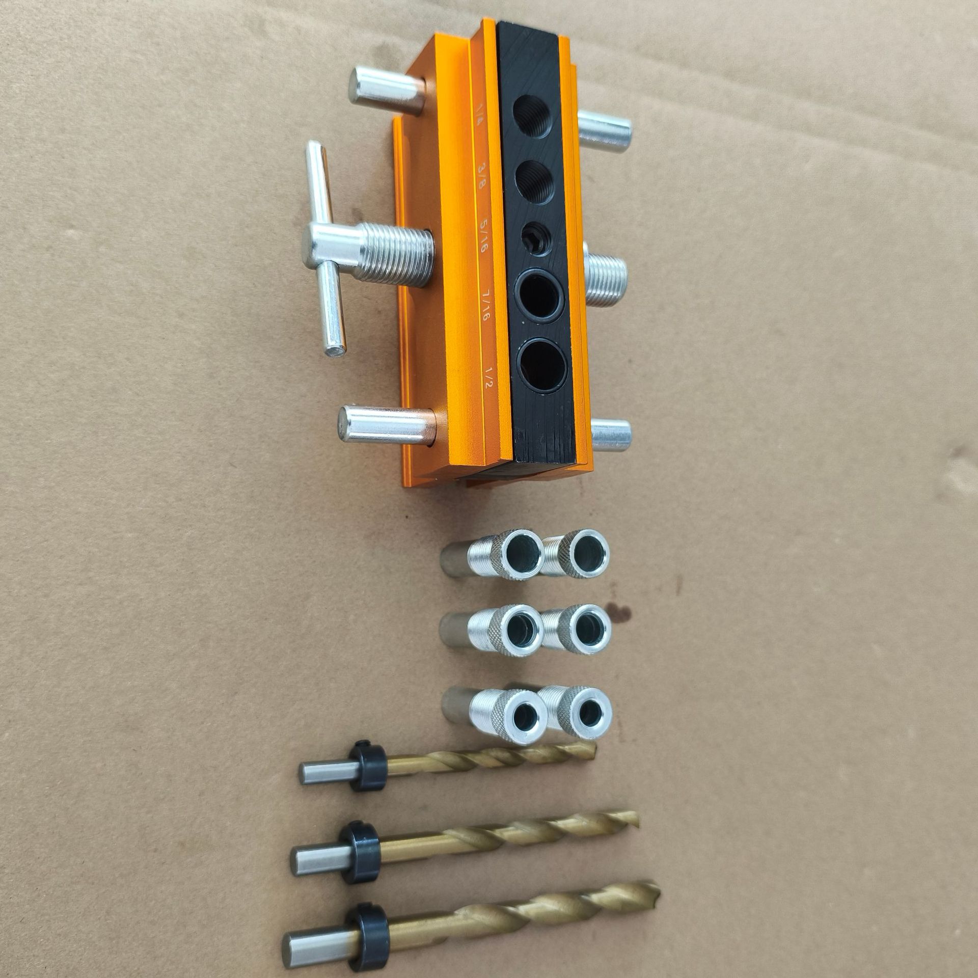 Heavy-duty carpintería punzón localizador de carpintería oblicuo agujero localizador autocentrado pin agujero recto taladro accesorio traje