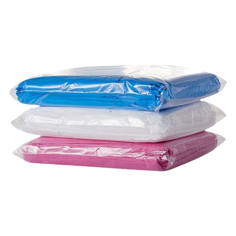 Disposable Bed Sheet for Beauty Salon Massage Bed, Thickened Travel Portable Solid Color Non-Woven Fabric Bed Sheet