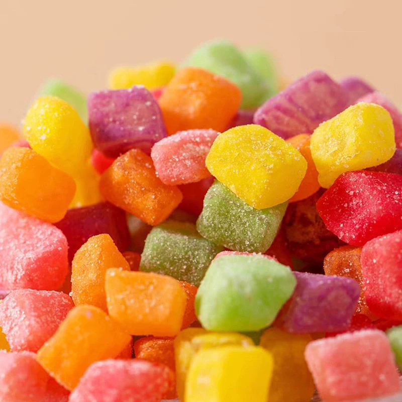 Оптовая поставка Le Chao Sour Girl Fund Bulk Blocks Ностальгические фрукты 8090 повседневные продукты Детские закуски оптом