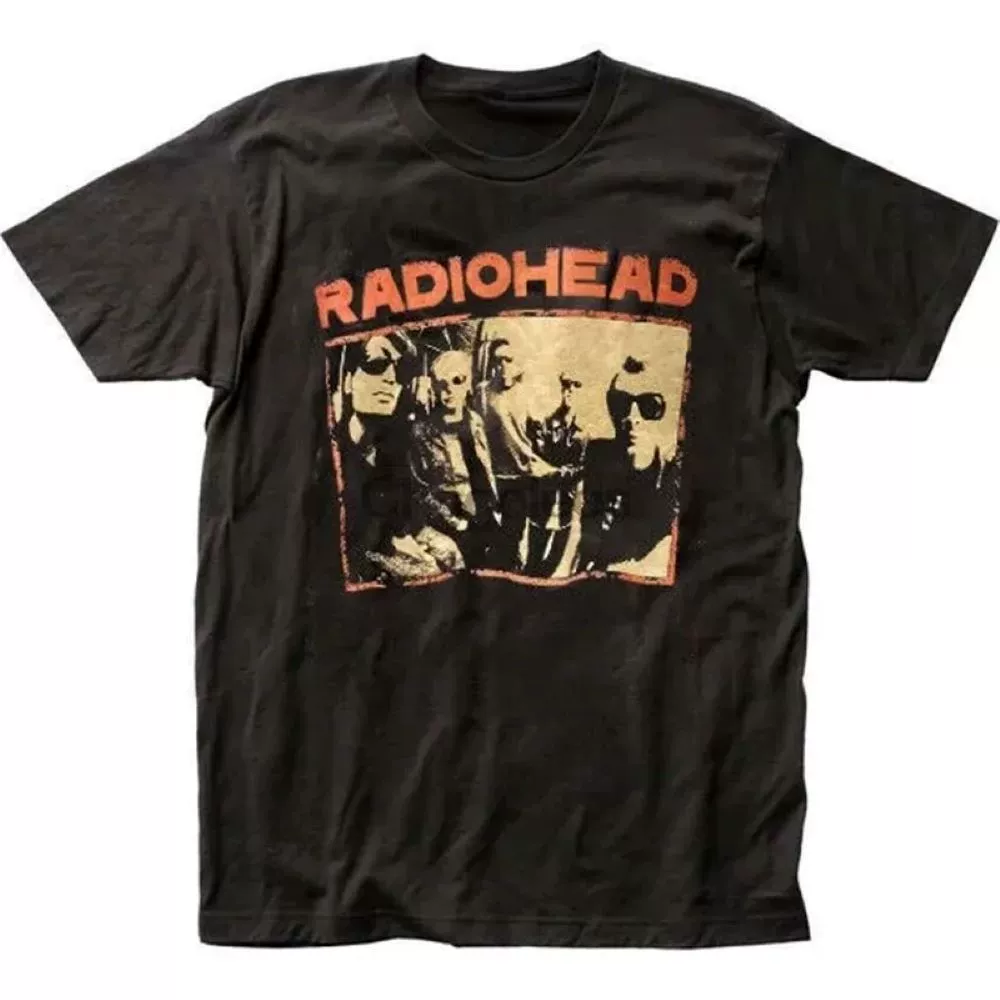 Ретро футболка Radiohead модная хлопковая мужская футболка с коротким рукавом рок-группа camisetas мужская 9576