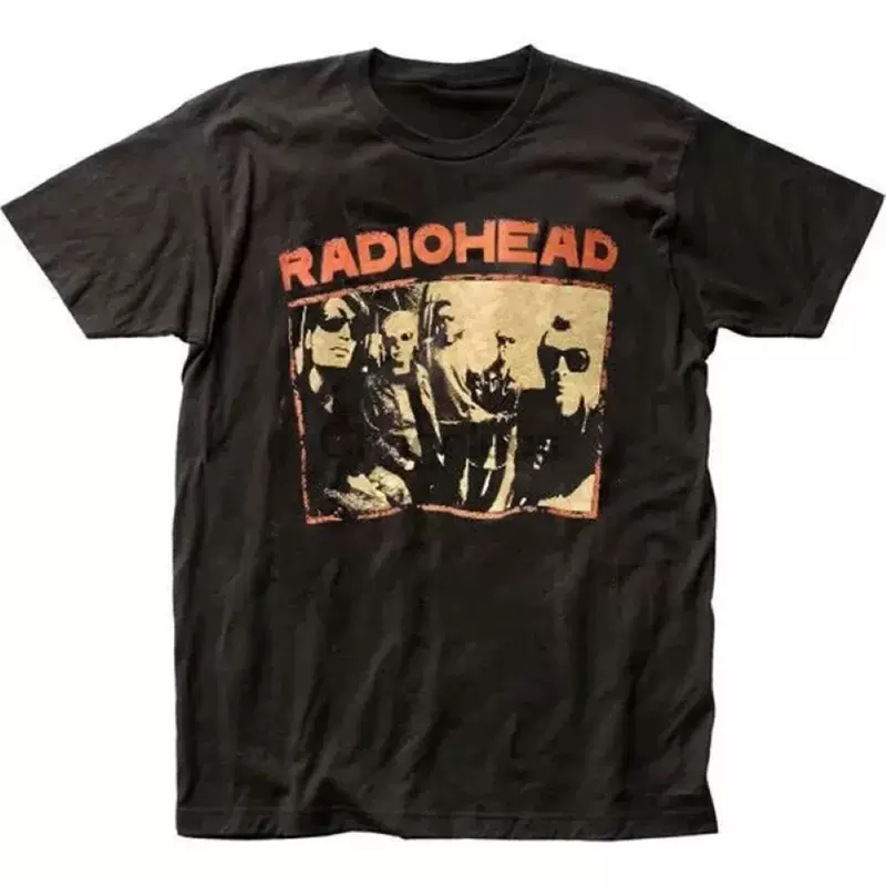 Ретро футболка Radiohead модная хлопковая мужская футболка с коротким рукавом рок-группа camisetas мужская 9576