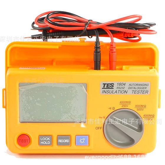 泰仕TES-1604记录式记忆式数位绝缘测试器绝缘表