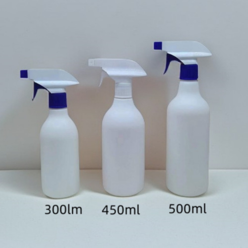 Supply 500ml 450ml 300ml plastic spray bottles, oil stain remover spray bottles, white baseball spray bottles