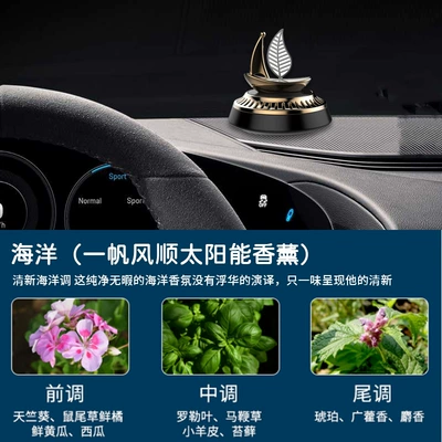 New Car Aromatherapy Solar Car ornaments - ocean-scented-tablets