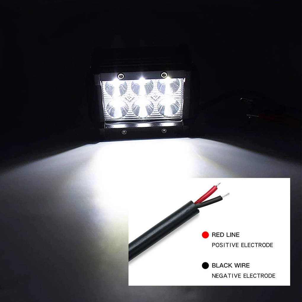 LED рабочие двойной ряд огни, модифицированный SUV, 4 дюйма, 18Вт