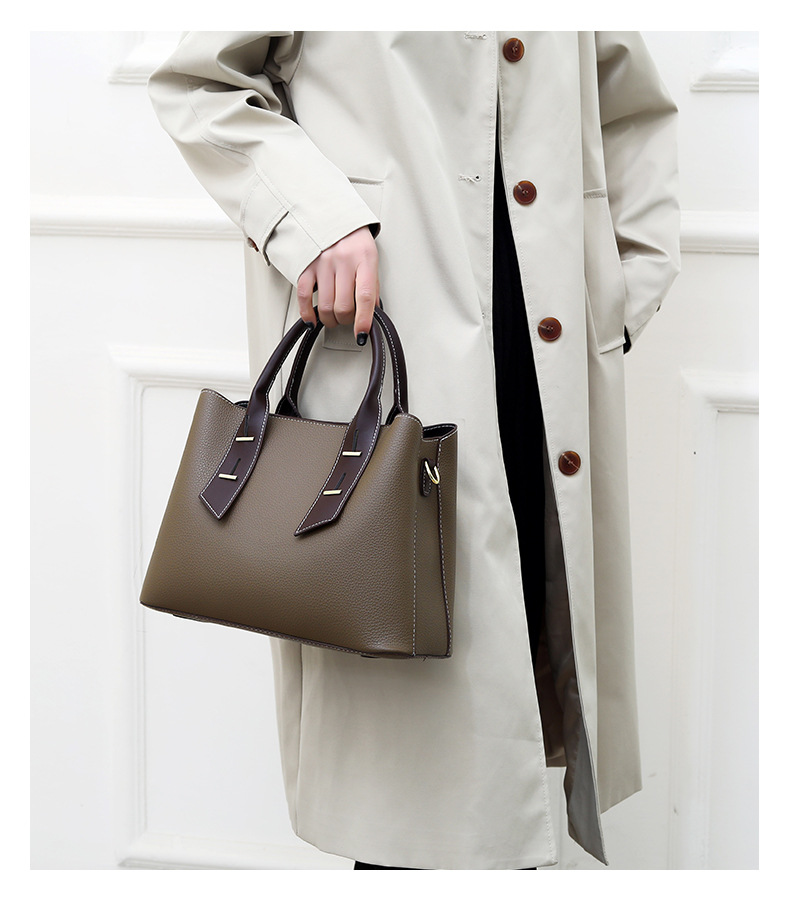 Women's Handle Bag Messenger Bag Wide Strap Stylish Commuter Bag_voghion.com
