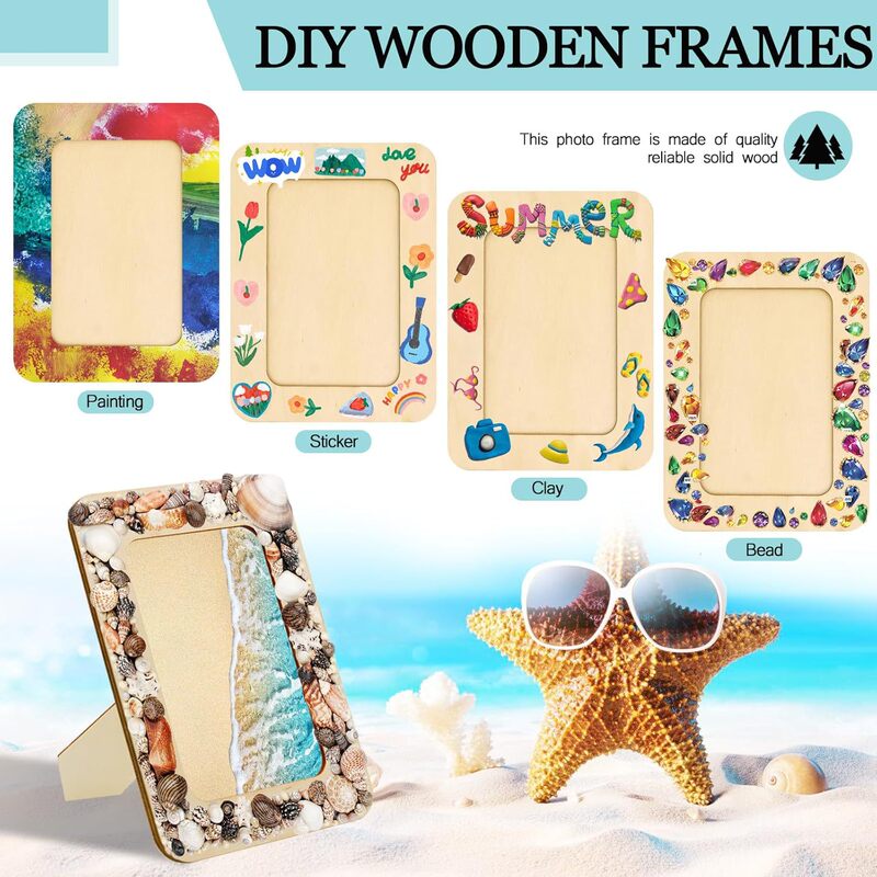 Photo Display Frame Unfinished Wooden Picture Frame Wood DIY Picture Frame Art Project Frame Picture Frame Ornament Photo Display Frame Unfinished Wooden Picture Frame Wood DIY Picture Frame Art Project Frame Picture Frame Ornament