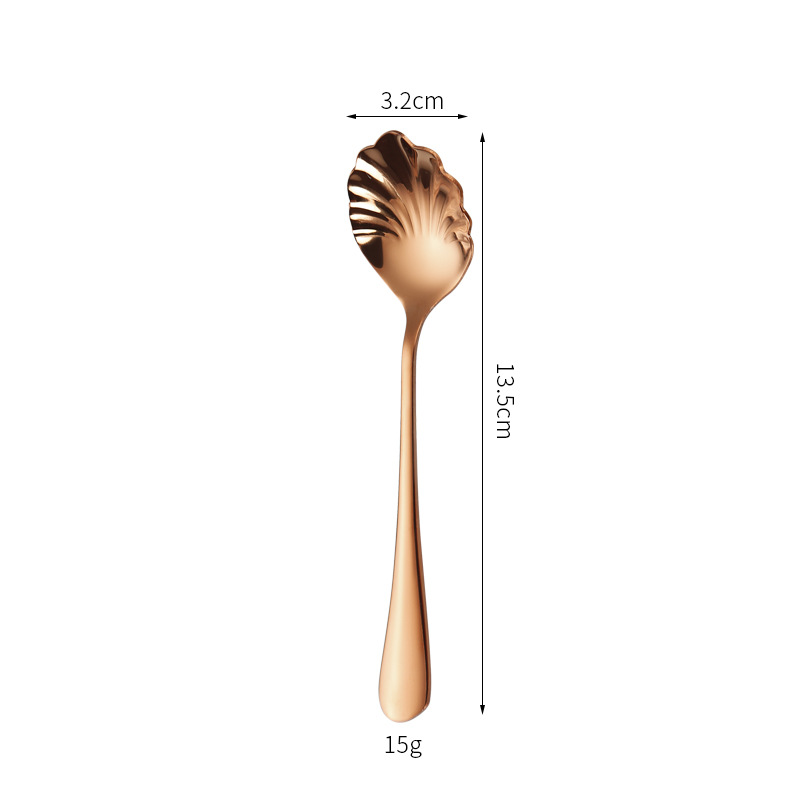 Cucchiaio in acciaio inox con design nido d'uccello per caffè_voghion.com