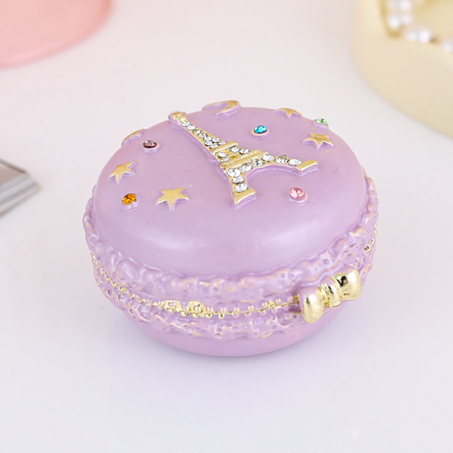 Enamel Metal Jewelry Box Tower Creative Home Light Luxury Gift Decoration Bird Box Small Ornaments Wholesale