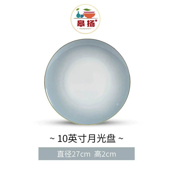 Gradient gray-10-inch moon disc