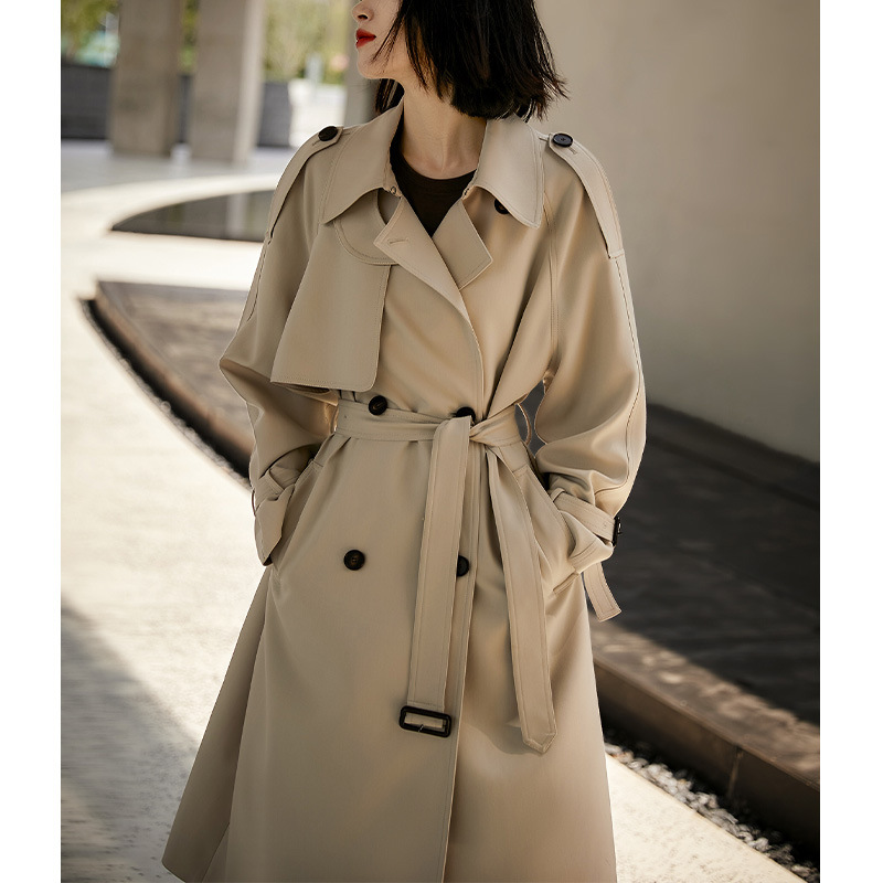 ジャケット・アウター sheer dress trench coat - beige Sophie Lace Trench Jacket – Teal Poppy