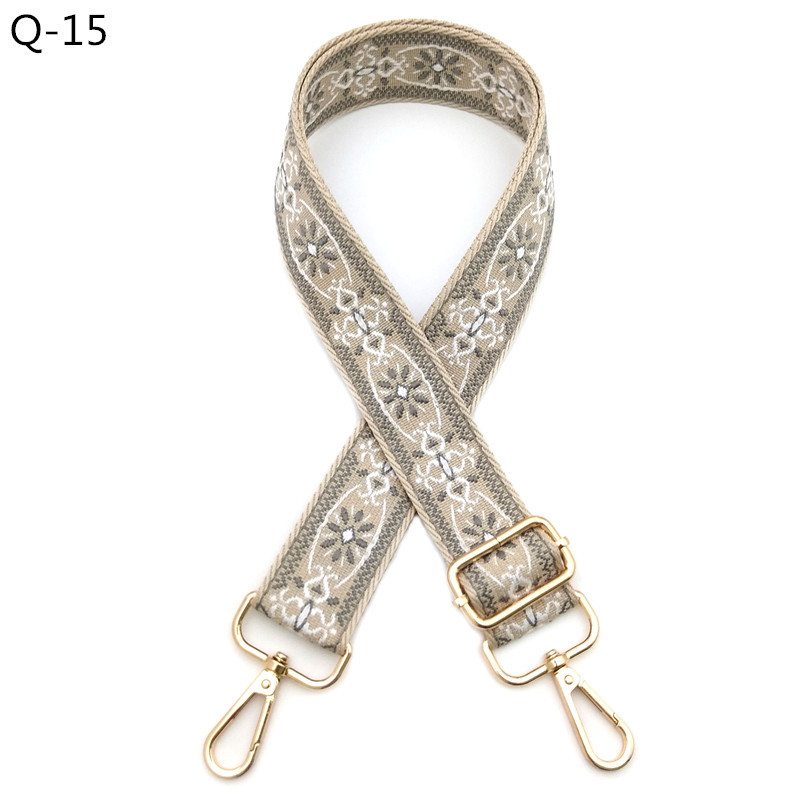 82g Weight Bag Strap Bag Accessories Type Spring Ring Trigger Clasp Closure Clasp Closure Type 1 Piece Quantity Casual, Daily Occasion Polyester Material Geometric Pattern Elegant, Ethnic Style Style 1 Piece Polyester Geometric Spring Ring Trigger Clasp Closure Bag Strap 18