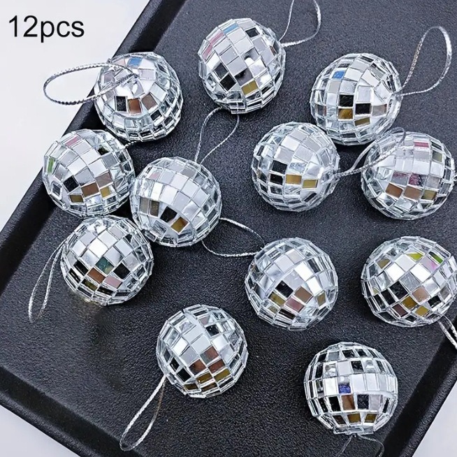 Bola de espejo Bola láser KTV Bar Pastel de boda Ambiente festivo Decoración Bola de decoración