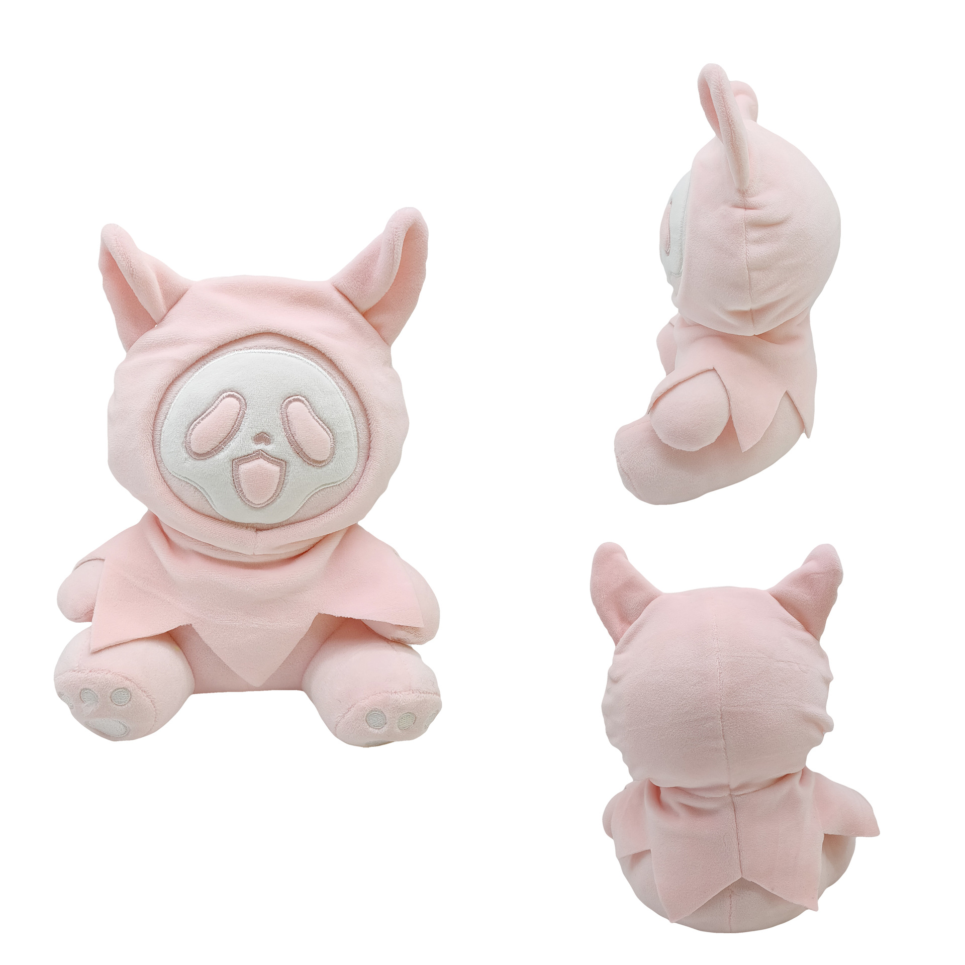 Prekogranični novi proizvod ghostface plišana smrt ghostcat QC pakao plišana lutka ghost face_voghion.com