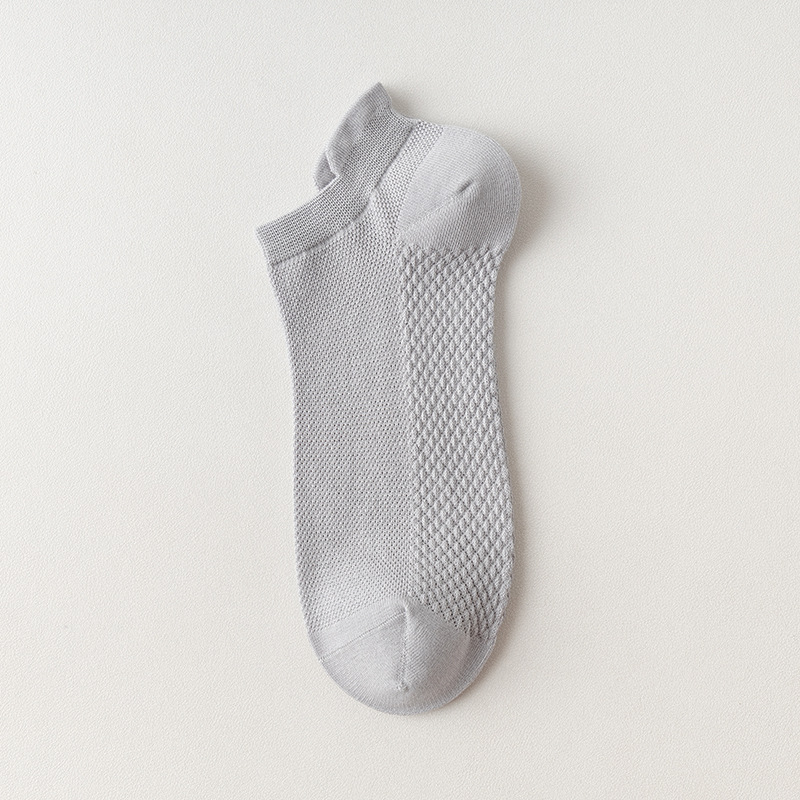 Calcetines de verano de algodón para hombres, calcetines de barco de algodón sin hueso, anti-odor, absorción de sudor, calcetines transpirables, calcetines bajos para hombres.