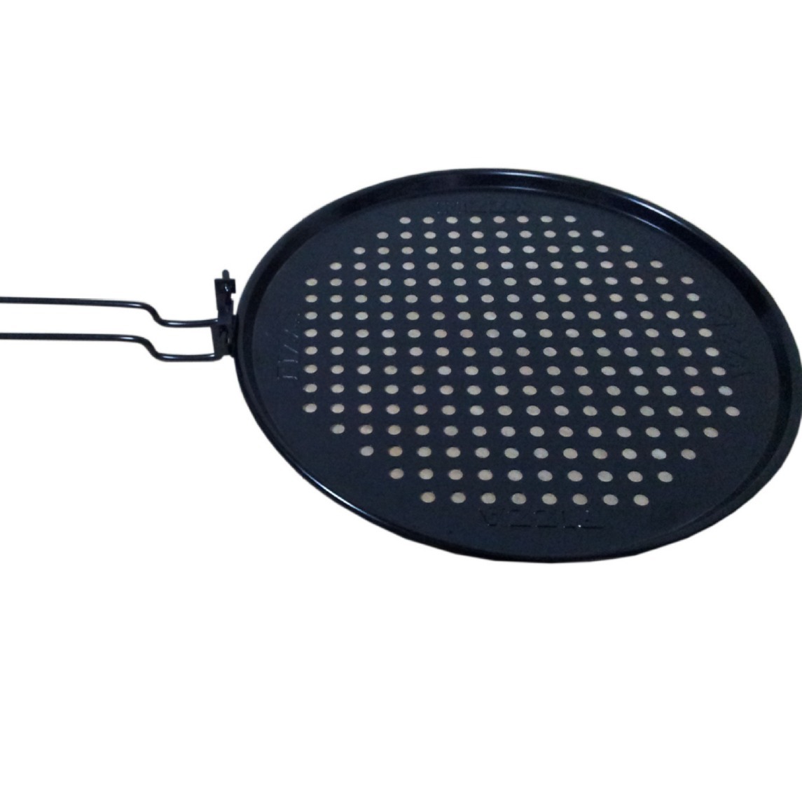 Lavabo de pizza del fabricante de la cuenca de fritura de la manija plegable de la pizza lavabo negro antiadherente